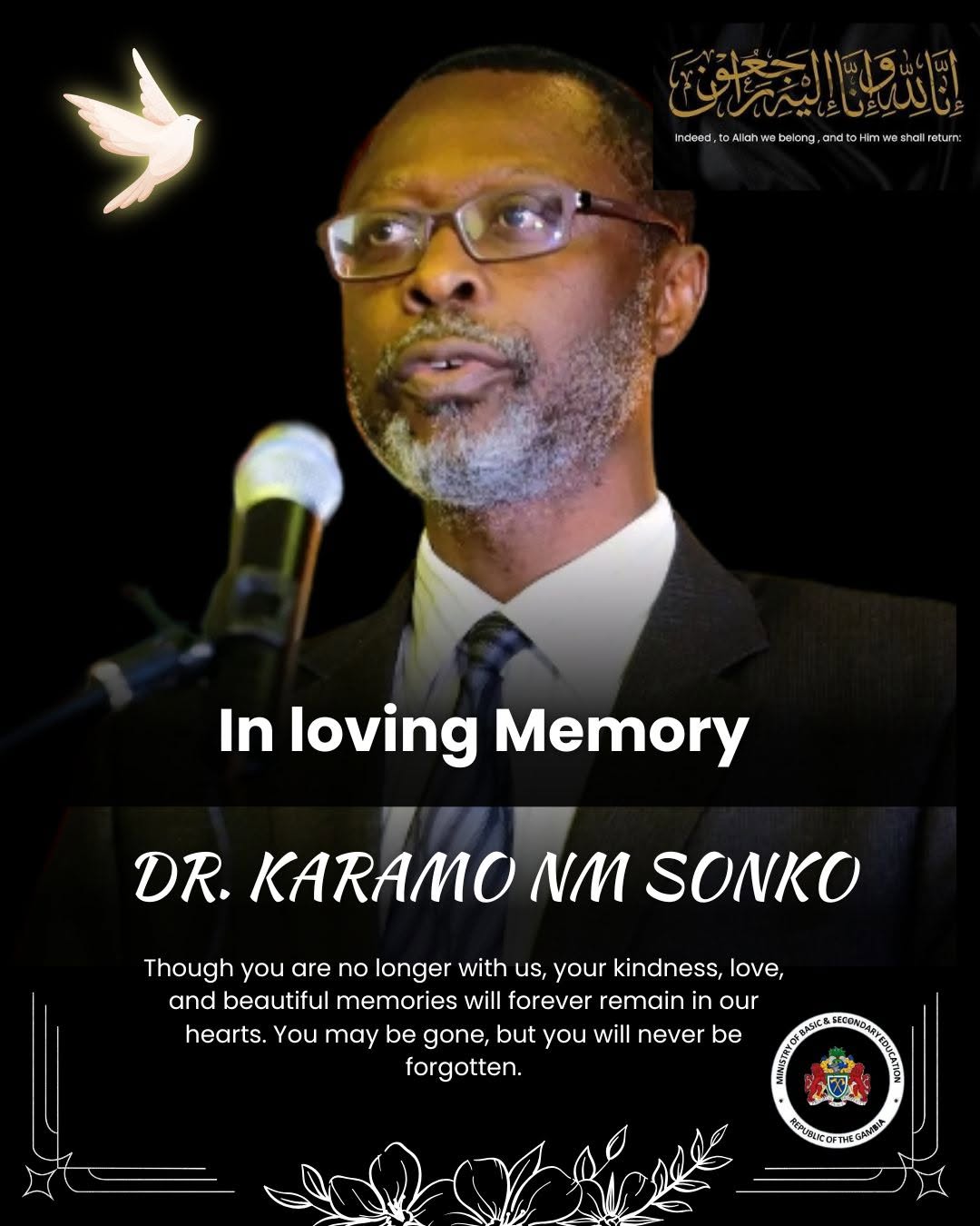 In loving memory of Dr. Karamo NM Sonko, founder of Heeno International